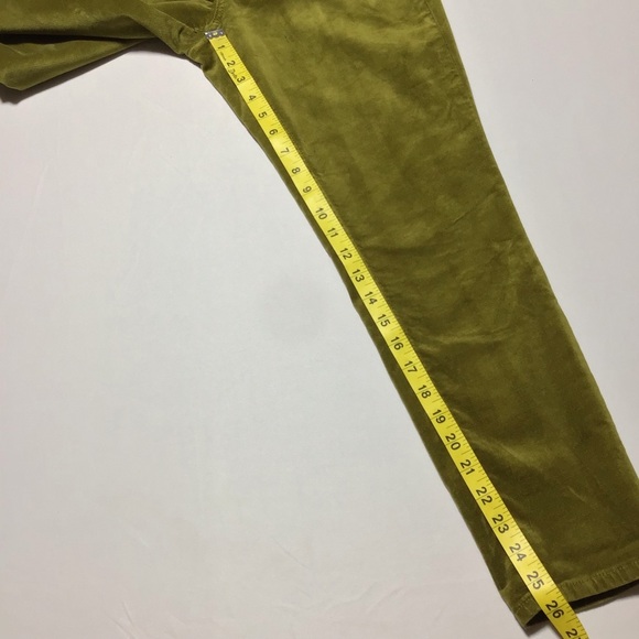 LOFT Olive Velvet Skinny Pants - Picture 8 of 9